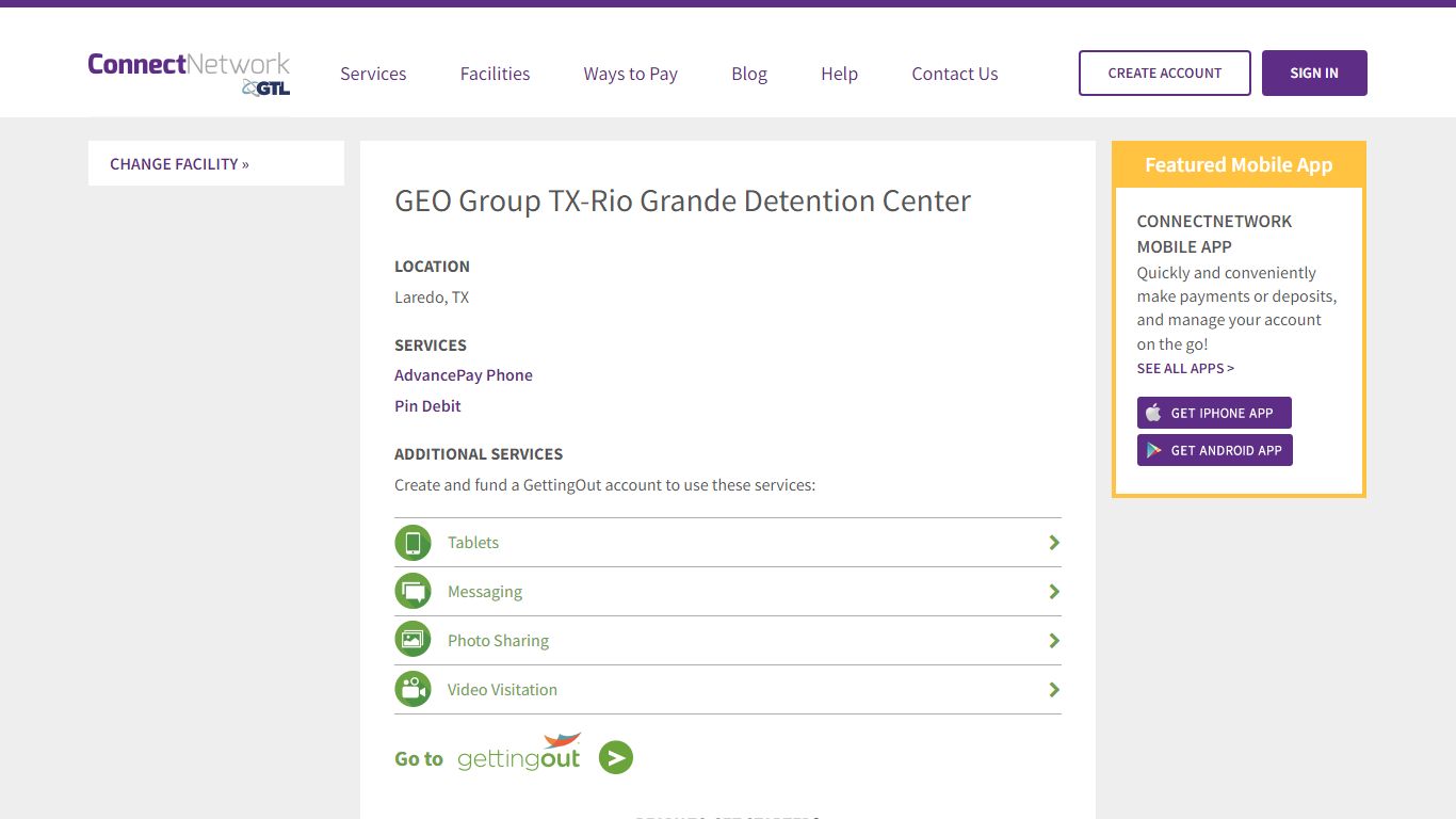 GEO Group TX-Rio Grande Detention Center | ConnectNetwork